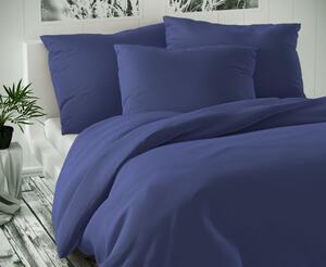 Kvalitex Saténové francúzske obliečky LUXURY COLLECTION tmavo modré 1 + 2, 240x200, 70x90cm