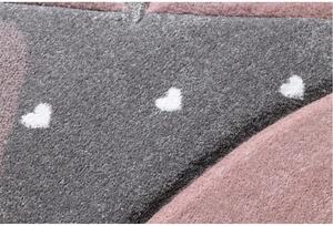 Detský kusový koberec Plameniak sivý 140x190cm