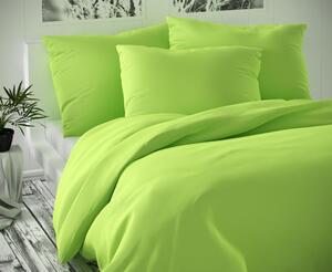 Kvalitex Saténové postel'né obliečky Luxury Collection 140x200, 70x90cm svetlo zelené
