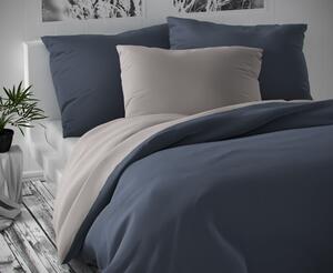 Kvalitex Saténové postel'né obliečky Luxury Collection tmavo sive/svetlo sive 140x200, 70x90cm