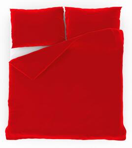 Kvalitex Jednofarebné bavlnené obliečky 140x200, 70x90cm červené