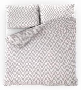 Kvalitex Klasické posteľné bavlnené obliečky DELUX CROSS béžové 140x200, 70x90cm
