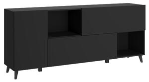 MINIO – Komoda LOKET 181, komoda, šírka 180 cm, čierna