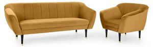 Sedacia súprava 3+1 Diva - žltá