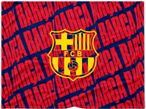 Veľká coral fleece deka FC Barcelona - 150 x 200 cm