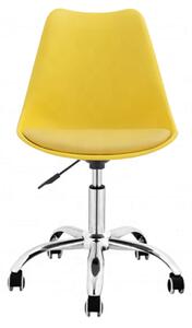 Bestent Kancelárska stolička žltá škandinávsky štýl BASIC