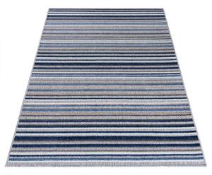 Kusový koberec Prúžky sivomodrý 80x200cm
