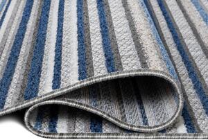 Kusový koberec Prúžky sivomodrý 80x200cm