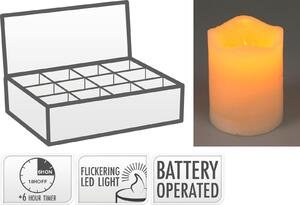 LED SVIEČKA prírodné materiály XXXL - Sviečky & svietniky