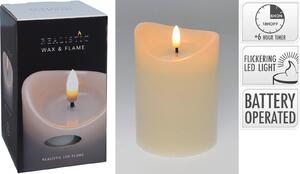LED SVIEČKA prírodné materiály XXXL - Sviečky & svietniky