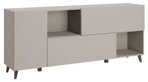 MINIO – Komoda LOKET 181, komoda, šírka 180 cm, farba: kašmírová béžová