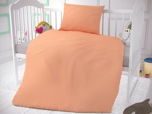 Kvalitex Detské posteľné obliečky lososové 95x135, 45x60cm