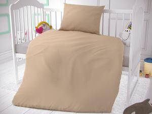 Kvalitex Detské posteľné obliečky béžové 95x135, 45x60cm