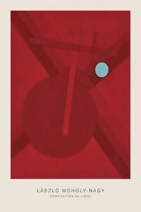 Obrazová reprodukcia Composition G4 (Original Bauhaus in Red, 1926) - Laszlo / László Maholy-Nagy, (26.7 x 40 cm)