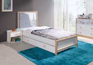 ArtBed Detská posteľ BENTO Prevedenie: A - 87 x 110 x 190 cm s úložným priestorom