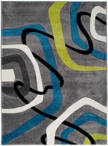 Kusový koberec Moderné tvary sivý 190x270cm