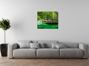 Gario Obraz na plátne Vodopád Erawan v Thajsku Veľkosť: 60 x 50 cm