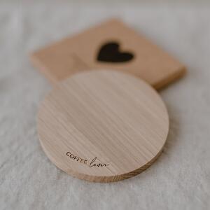Drevená podtácka Oak Coffee Lover