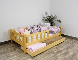 Raj posteli Detská posteľ KLASIK junior 160x80 cm sivá