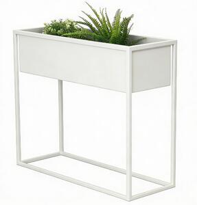 Kovový kvetináč Jasmine biela RAL 9016