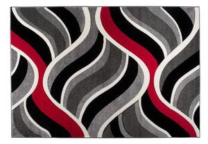 Kusový koberec Moderné vlny červený 140x190cm