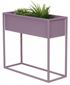 Kovový kvetináč Jasmine pastelová fialová RAL 4009