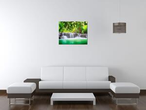 Gario Obraz na plátne Thajsko a vodopád v Kanjanaburi Veľkosť: 30 x 30 cm