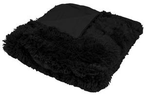 Kvalitex Luxusná deka s dlhým vlasom 200x230cm ČIERNA