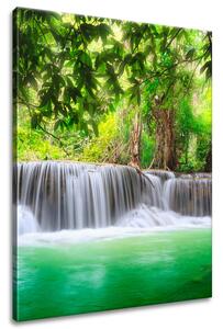 Gario Obraz na plátne Thajsko a vodopád v Kanjanaburi Veľkosť: 60 x 75 cm