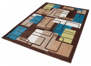 Kusový koberec Moderné tvary 3 hnedý 190x270cm