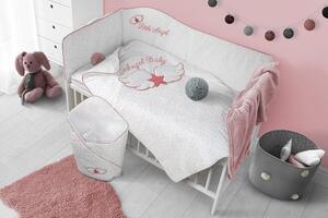 BELISIMA 6-dielne posteľné obliečky Belisima Angel Baby 100/135 ružové