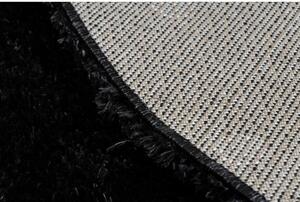 Kusový koberec shaggy Dots antracitový kruh 160cm