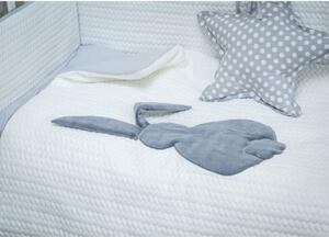 BELISIMA 3-dielne posteľné obliečky Králiček 100/135 bielo-sivé