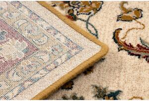 Vlnený kusový koberec Tari krémový bordó 170x235cm