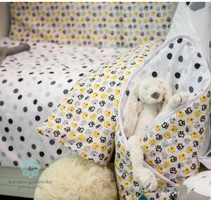 3-dielne posteľné obliečky Belisima Mačiatka 90/120 žlté
