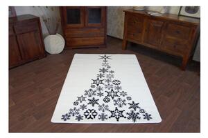 Kusový koberec Vianočný stromček krémový 80x150cm