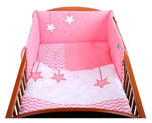 BELISIMA 3-dielne posteľné obliečky Belisima Hviezdička 90/120 ružové