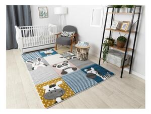 Detský kusový koberec ZOO sivý 160x220cm