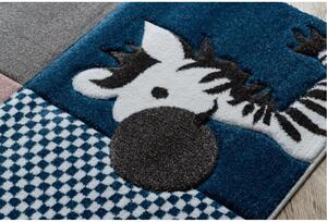 Detský kusový koberec ZOO sivý 120x170cm