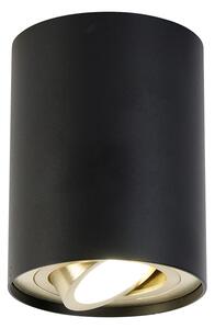 Inteligentné stropné bodové svietidlo čierne so zlatou vrátane WiFi GU10 - Rondoo up