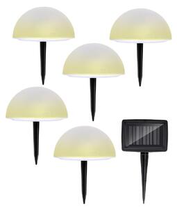Solárne vonkajšie svietidlo Grundig – vonkajšie svietidlo s podstavcom na zarábanie do zeme – solárna lampa s RGB a teplým bielym svetlom – ochrana IP44 (odolné proti striekajúcej vode)