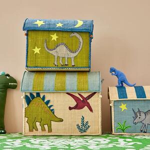 Detský úložný box Raffia Dinosaur Theme M