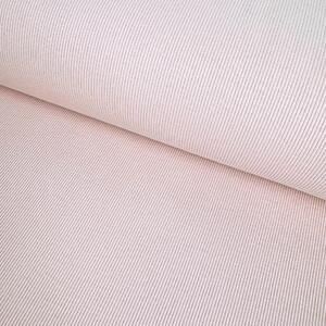 Metráž Patent 2x1 Washed 330g - Ružová pudrová