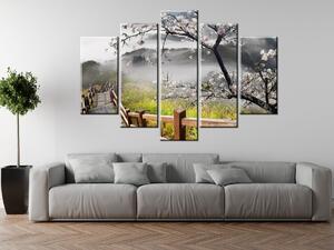 Gario Obraz na plátne Kvitnúca višňa Veľkosť: 100 x 63 cm
