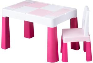 TEGA Detská sada stolček a stolička Multifun pink
