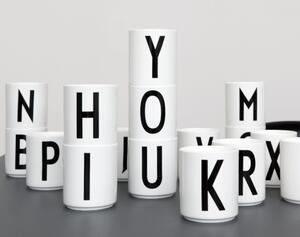 Design Letters Hrnček s písmenom R, white