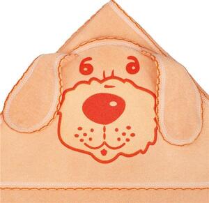 NEW BABY Dojčenská osuška psík oranžová Bavlna 80x80 cm