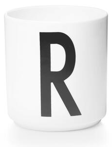 Design Letters Hrnček s písmenom R, white
