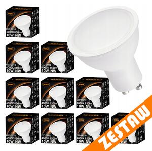 Sada 10x GU10 LED žiaroviek 10W 850lm - neutrální biela