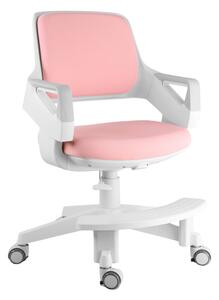 Detská rastúca stolička Neoseat KIDDY FIVE — látka, prateľný poťah, ružová